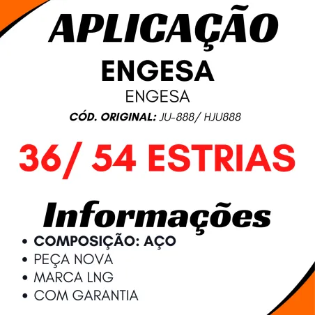 Junta Coluna Direção Engesa 36/ 56 Estrias (Aço)