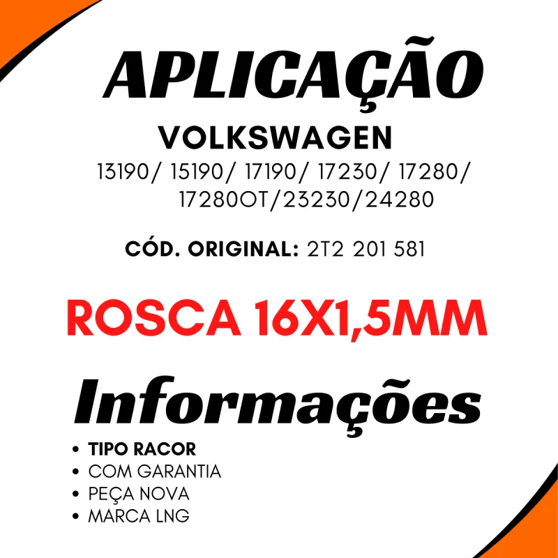 Cabecote Filtro Combustível Vw 17230/ 24280/ 17280/ 13190/ 15190/