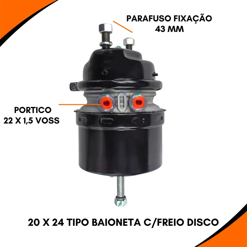 Cuica Freio Tristop Volvo B9/ Scania K-124/ L94/ Mbb Ls1622/ O.500/