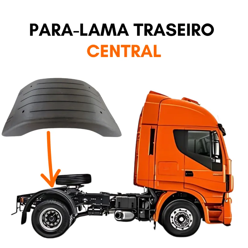 Paralama Traseiro Iveco Stralis Hi-Way/ Novo Stralis Central