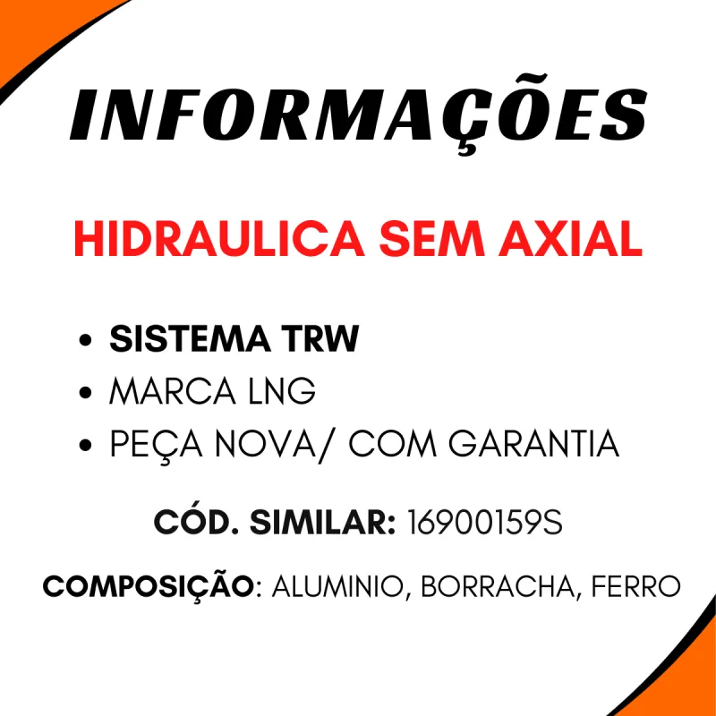 Caixa Direção Hidr. Gol Saveiro/ Parati/ Voyage S/Axial