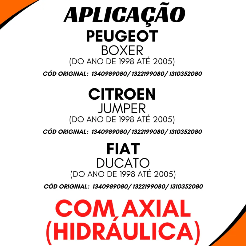 Caixa Direção Hidr. Boxer/ Ducato/Jumper C/Axial