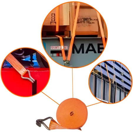 Cinta Amarracao 3 Ton 9 Metros Cor Laranja