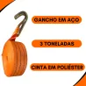 Cinta Amarracao 3 Ton 9 Metros Cor Laranja