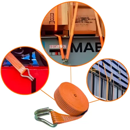 Cinta Amarracao 5 Toneladas 9 Metros Cor Laranja