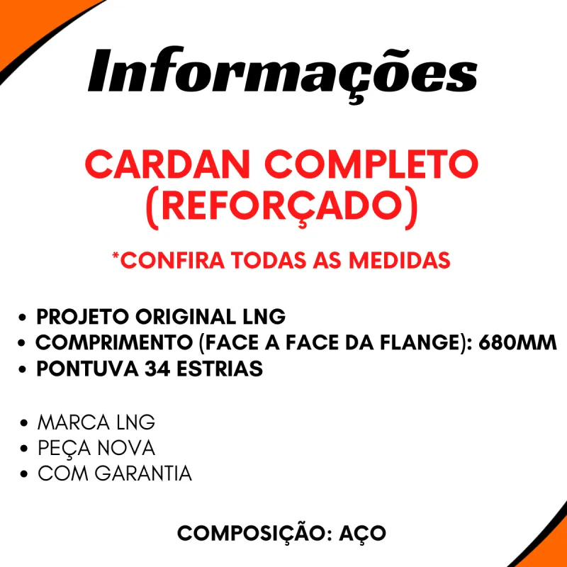 Cardan Completo Entre Eixo Mbb/ Vw A-680mm