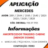 Amortecedor Cabine Tras. Axor 2533/ 2625/ 2628/ 2825/ 2828/ 2831/