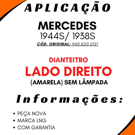 Lanterna Seta Dir Mercedes 1938s/ 1944s
