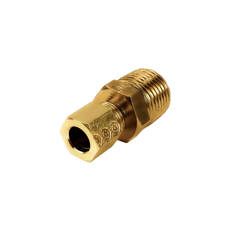 Kit 5 Conectores Tubo Nylon Mbb Diversas Macho 3/8 Npt X 1/2 Npt