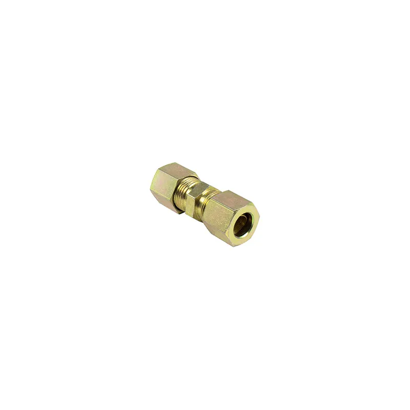 Kit 5 Conexão Emenda Tubo Nylon Mbb Tubo 3/8 Npt X 3/8 Npt