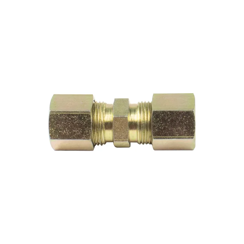 Kit 5 Conexão Emenda Tubo Nylon Mbb Tubo 3/8 Npt X 3/8 Npt