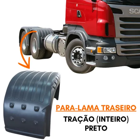Paralama Tras. Tracao Série 4/ Série 5  (Inteiro) Preto