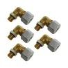Kit 5 Cotovelos Emenda Tubo Nylon Mbb Macho 12mmx12mm