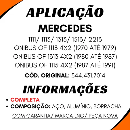 Cuica Freio Mercedes 1113/ 2213 Completa