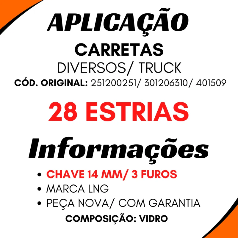 Catraca Freio 28 Est. Trucks/ Carretas