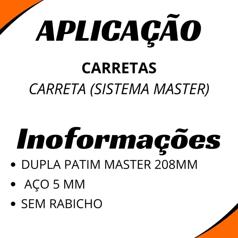 Kit 10 Molas Patim Freio Carreta (Sistema Master) Aço 5 Mm