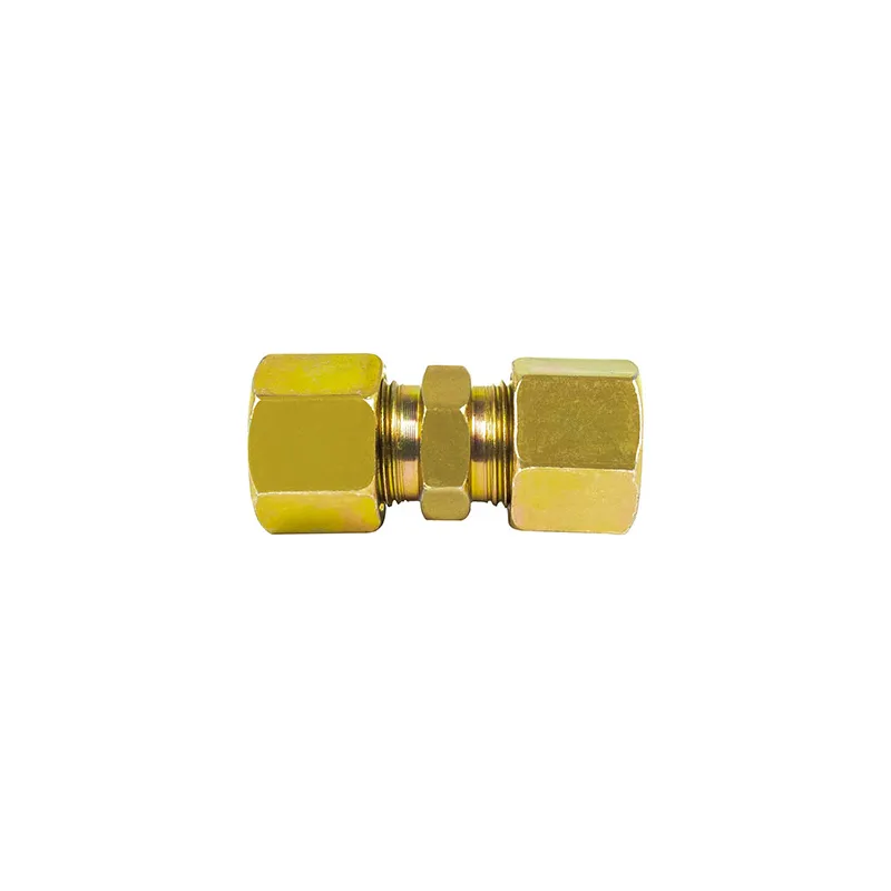 Kit 5 Conexão Emenda Tubo Nylon Mbb Tubo 12 Mm X 12 Mm (Completa)