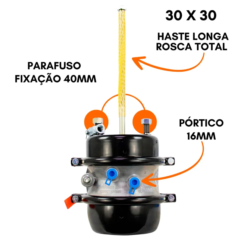Cuica Freio Spring Brake Vw 24.220/ 24.250/ 26.220/ 26.260/ 26.300/