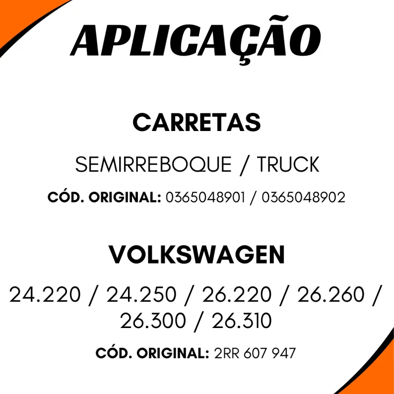 Cuica Freio Spring Brake Vw 24.220/ 24.250/ 26.220/ 26.260/ 26.300/