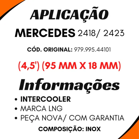 Kit 5 Abraçadeiras Mang. Interc. Mbb 2423 2418
