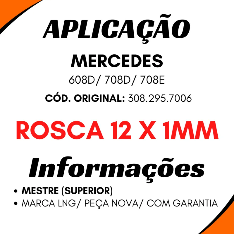 Cilindro Embreagem Mbb 608d/ 708d/ 708e Mestre (Superior)