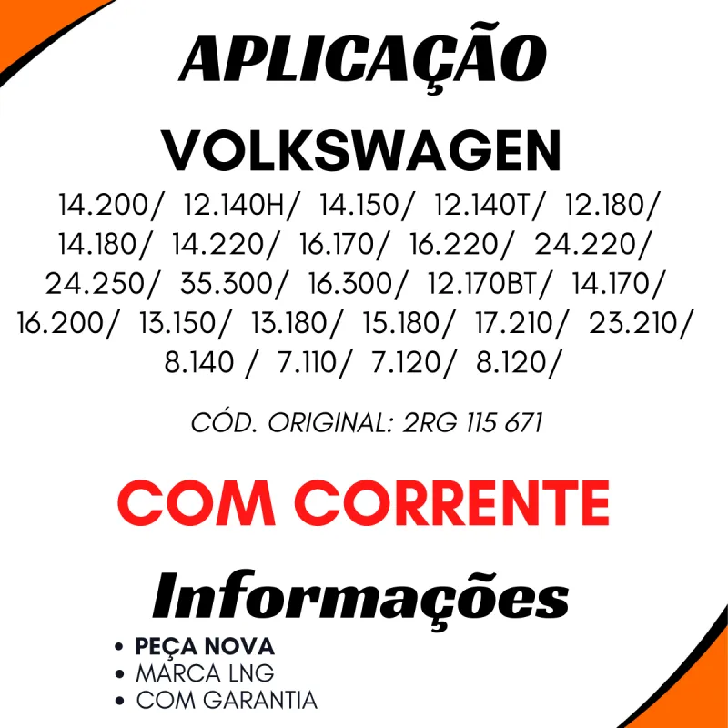 Tampa Óleo Motor Vw 2rg 115 671