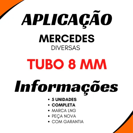 Kit 5 Tee Emenda Tubo Nylon Macho 8mmx1,5mm(Completa) Mbb Diversas