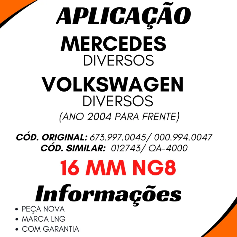 Kit 5 Reparos P/Conexoes Pneumática Mbb 673.997.0045 Vw Todo
