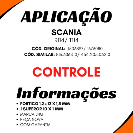 Válvula Bloqueio 3/2 Vias Scania R114/ T114