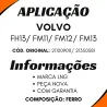 Limitador Porta Volvo Fh13/ Fm12/ Fm13/ Fm11