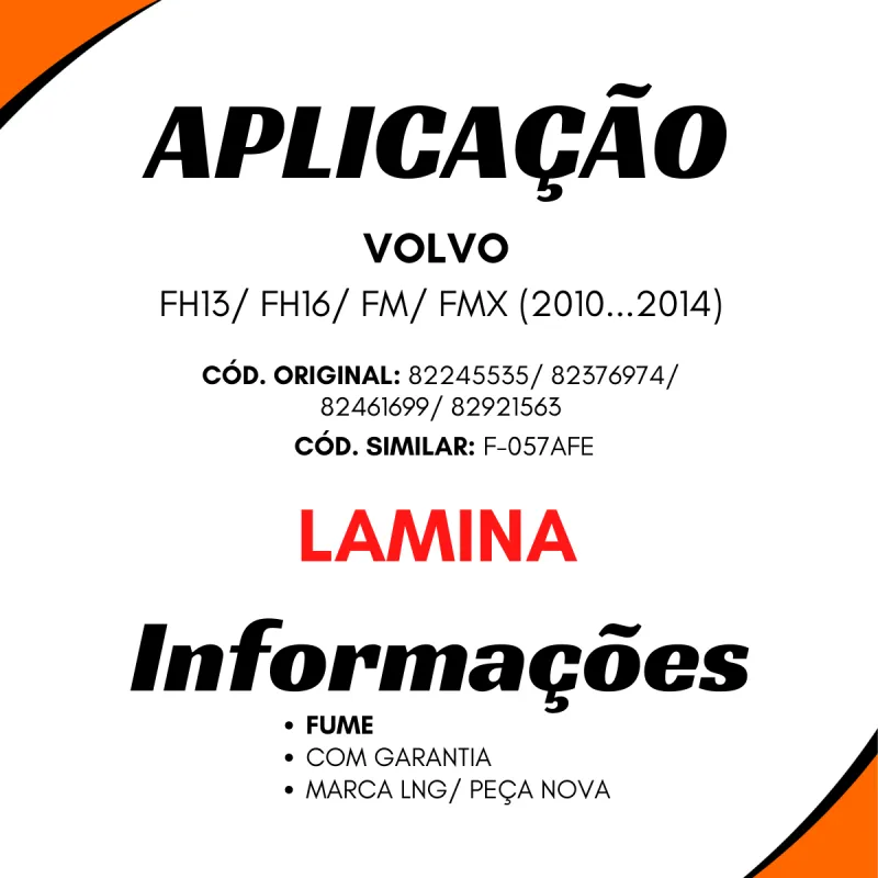 Kit 5 Tapas Sol Cabine Volvo Fh13/ Fh16/ Fm/ Fm (82245535)
