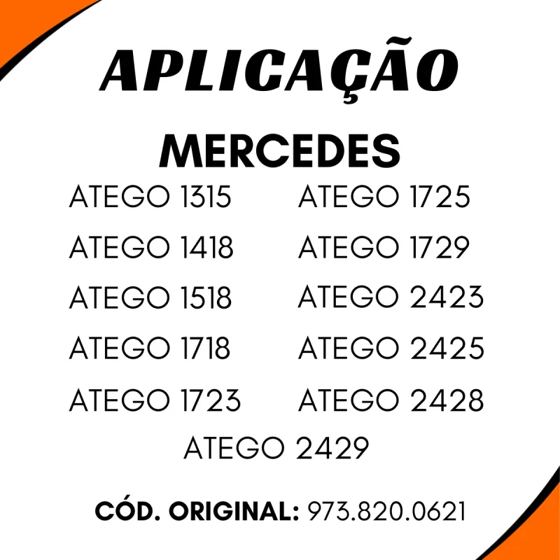 Lanterna Seta Dir. Atego 1315/ 1418/ 1518/ 1718/ 1723/ 1725..