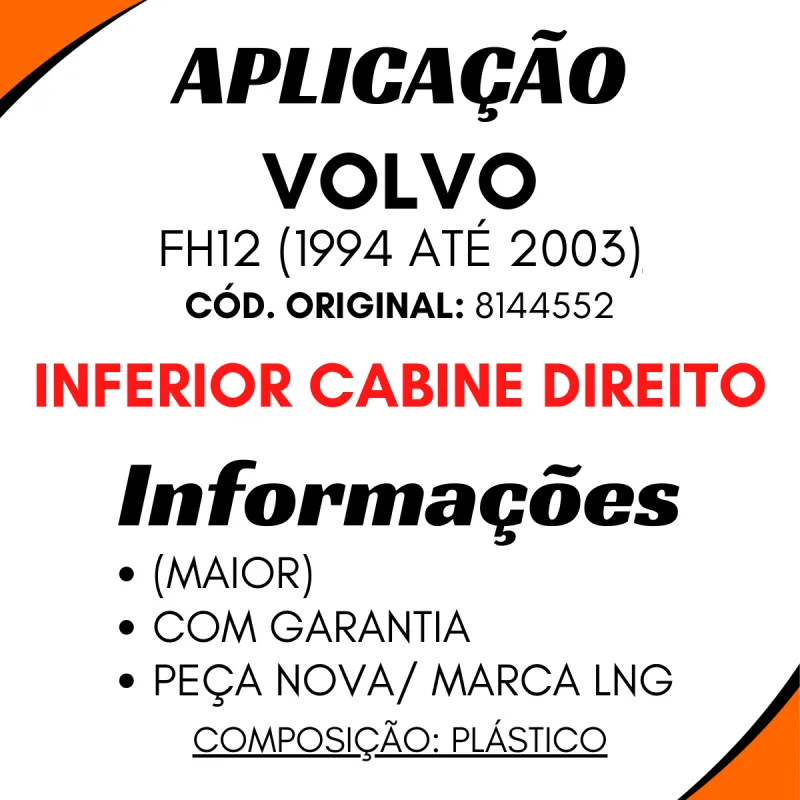 Paralama Cabine Inf. Dir. Fh12 94 A 2003