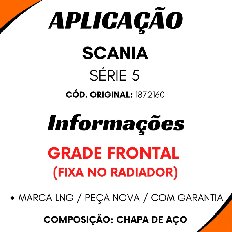 Grade Fixa Radiador Série 5