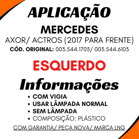 Lanterna Tras. Esq. Axor, Actros (2017..)