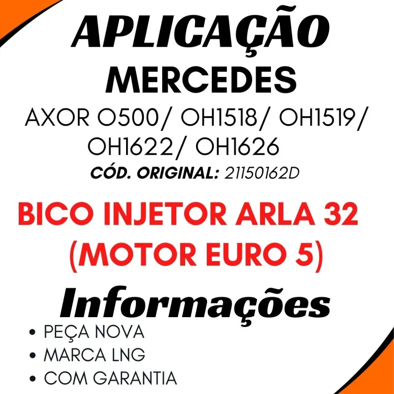 Bico Injetor Valvula Dosadora Arla Mercedes 21150162d