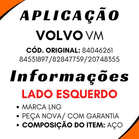 Suporte Grade Frontal Esq. Volvo Vm 20748355