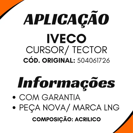 Tapa Sol Cabine Iveco Tector/ Cursor - 504061726