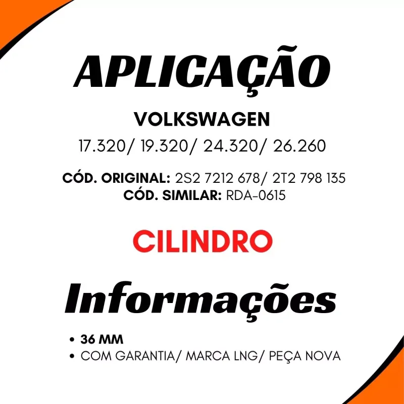Reparo Cilindro Embreagem Vw 19.320/ 26.260/ 17.320/ 24.320 (36mm)