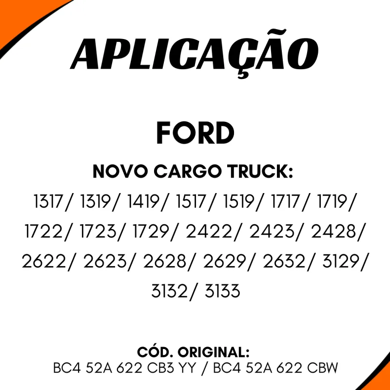 Válvula Freio Mão Ford Novo Cargo Truck 1317,1319,1419,1517..