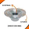Flange Cardan (Central) Volvo Nl10 6x4/ Nl12 6x4 12 Furos 22 Estrias