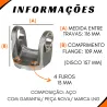 Flange Cardan (De Orelha) Mbb 6544110411/ Volvo Fh12 (4 Furos)