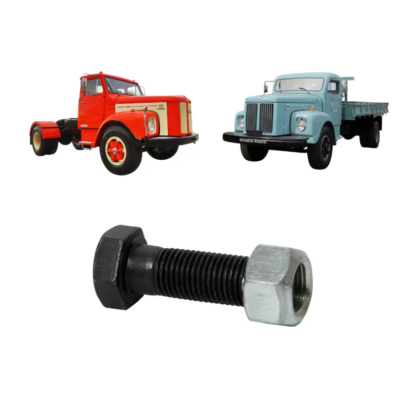 Kit 10 Parafusos Flange Cardan 3/8x1,1/4 Scania L75 L76