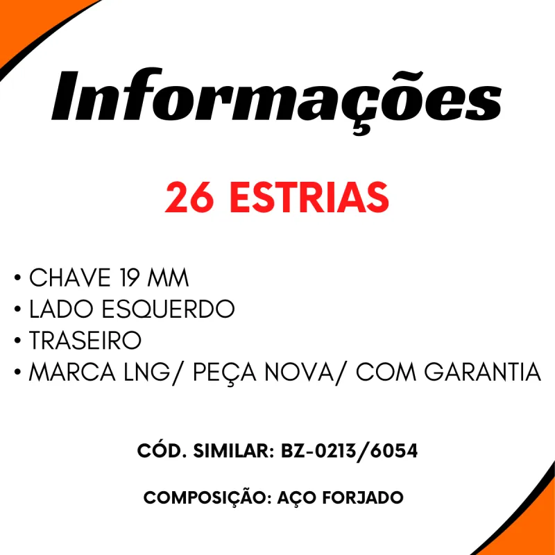 Catraca Freio Manual Tras. Esq. (26 Estrias) (Chave 19 Mm) Mbb