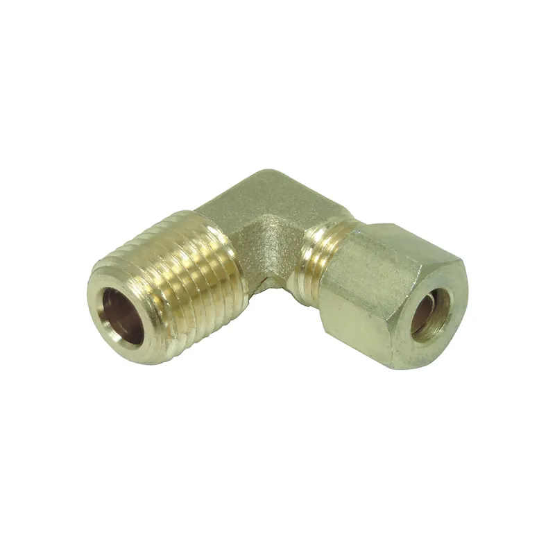 Kit 5 Cotovelos Emenda Tubo Nylon Mbb Macho 5/8 Npt X 1/2 Npt