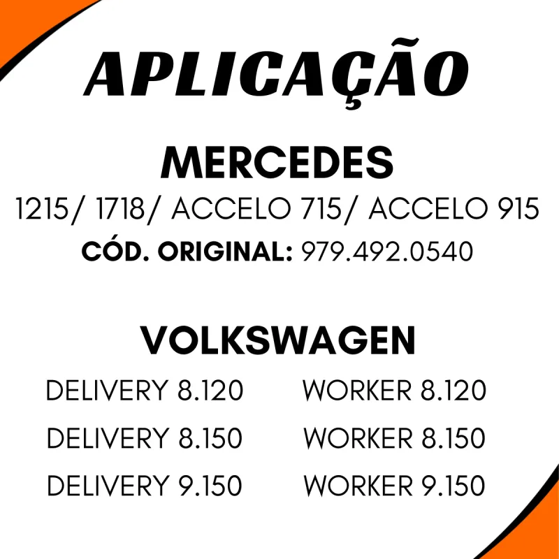 Abraçadeira Escapamento Mbb 9794920540/ Vw 8.120/ 8.150/ 9.150