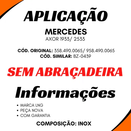 Tubo Flex. Escap. Inox Mbb Axor 1933/2533 958.490.0065