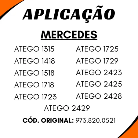 Lanterna Seta Esq. Atego 1315/ 1418/ 1518/ 1718/1723/1725..