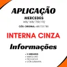 Kit 5 Macanetas Porta Interna Cinza Mbb 709/ 912/ 1418/ 1618