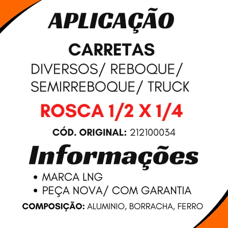 Válvula Descarga Rápida Carretas Trucks E Carretas 212100034